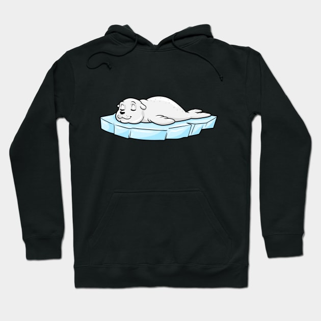 Seal on Ice Floe Hoodie by Markus Schnabel